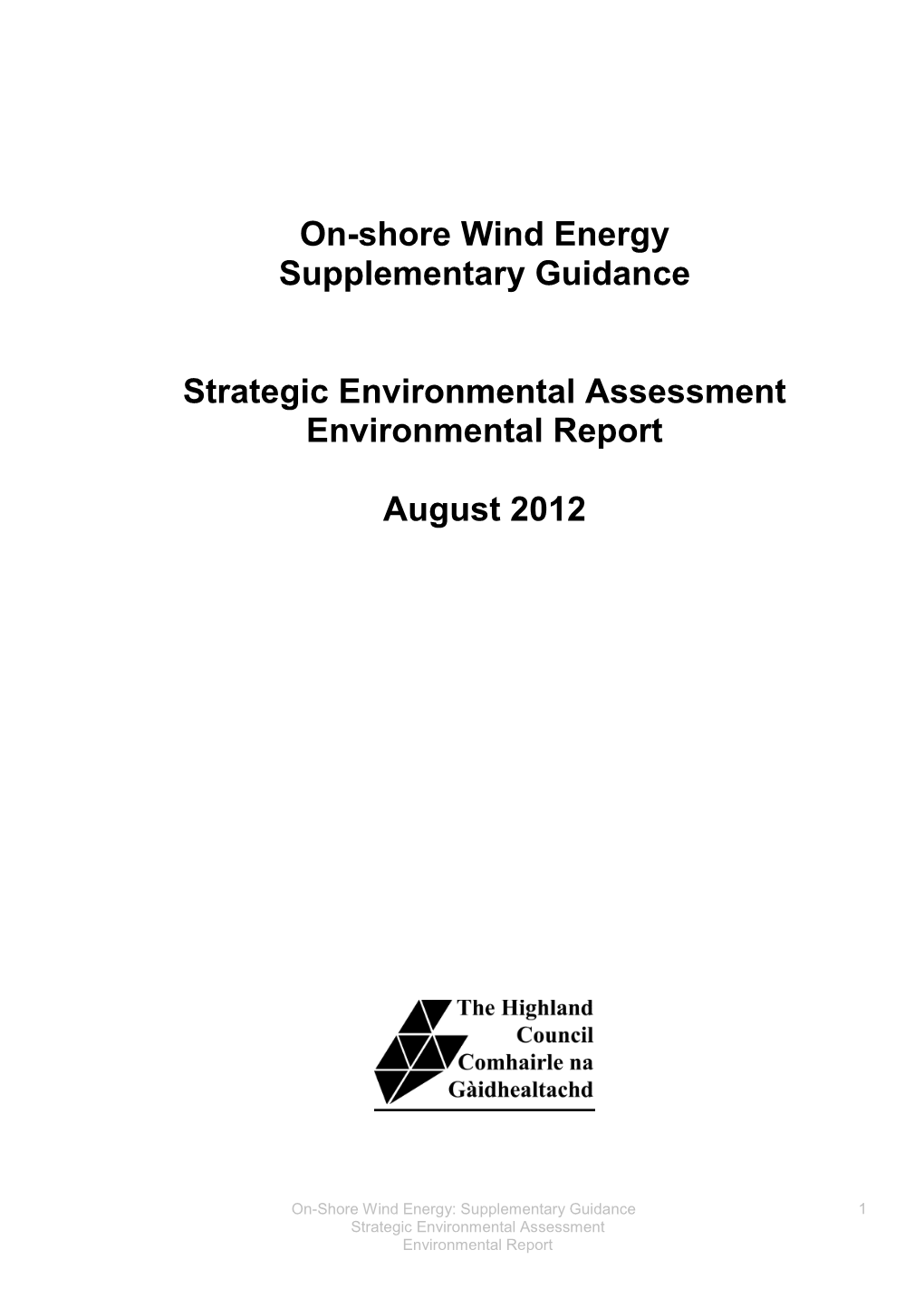 Strategic Environmental Assessment, PDF 3.56 MB