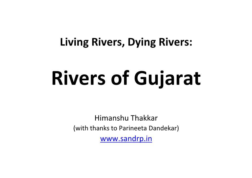 Rivers of Gujarat