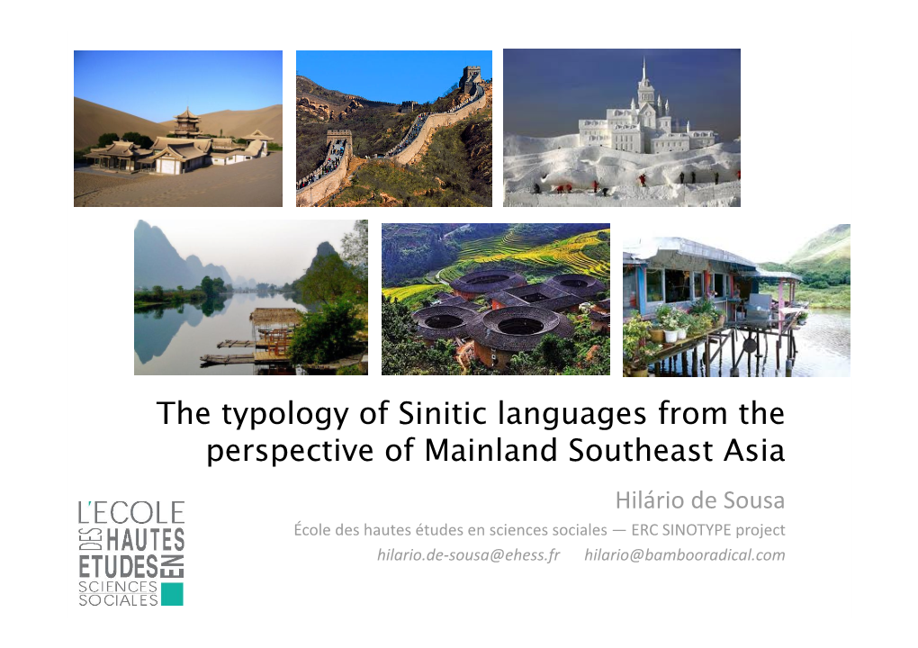 De Sousa 2012 Sinitic Typology from MSEA