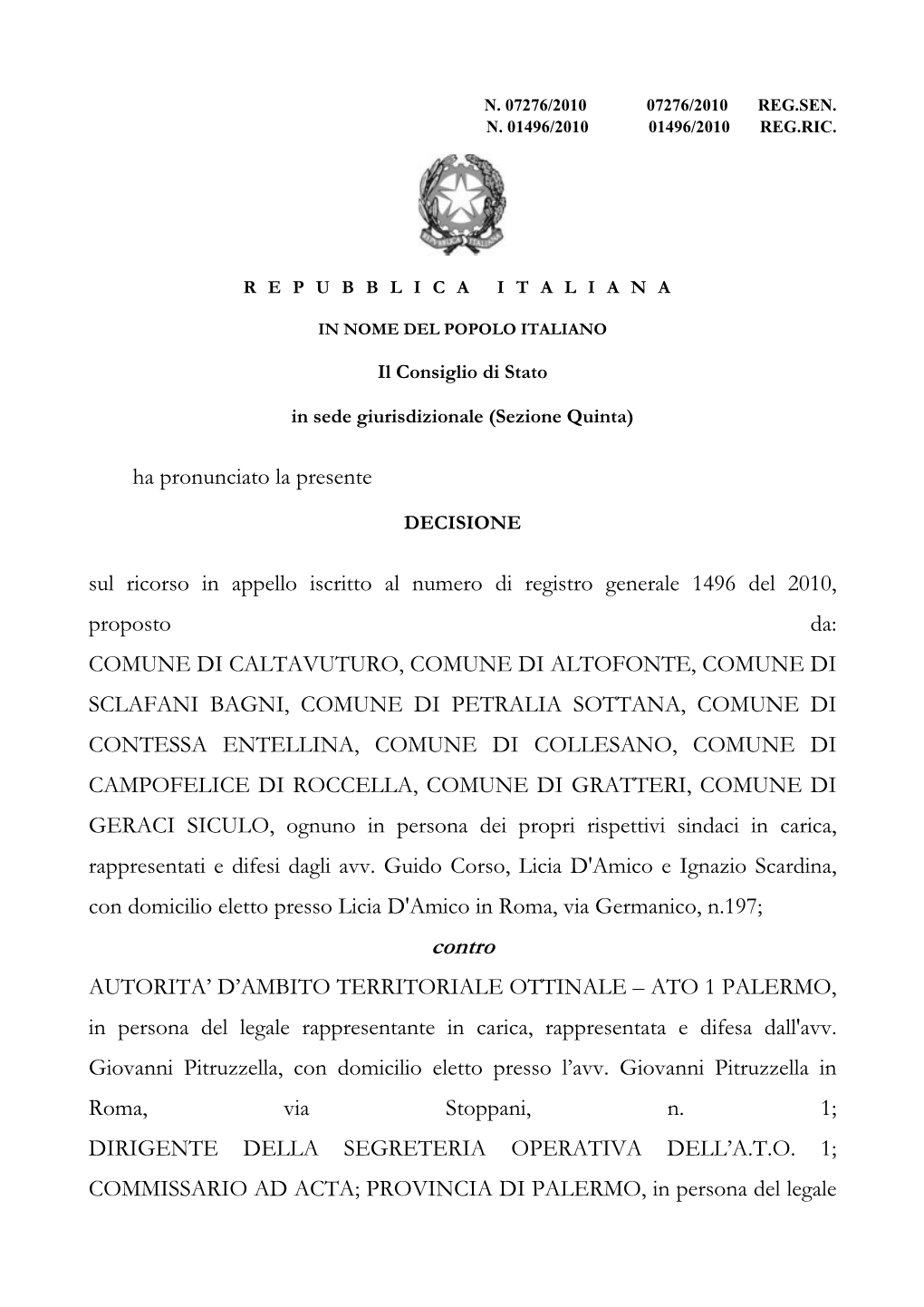 Consiglio Di Stato