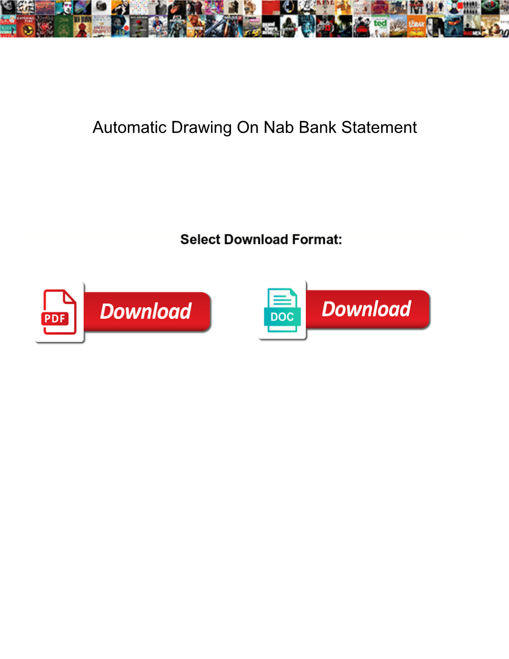 Automatic Drawing on Nab Bank Statement