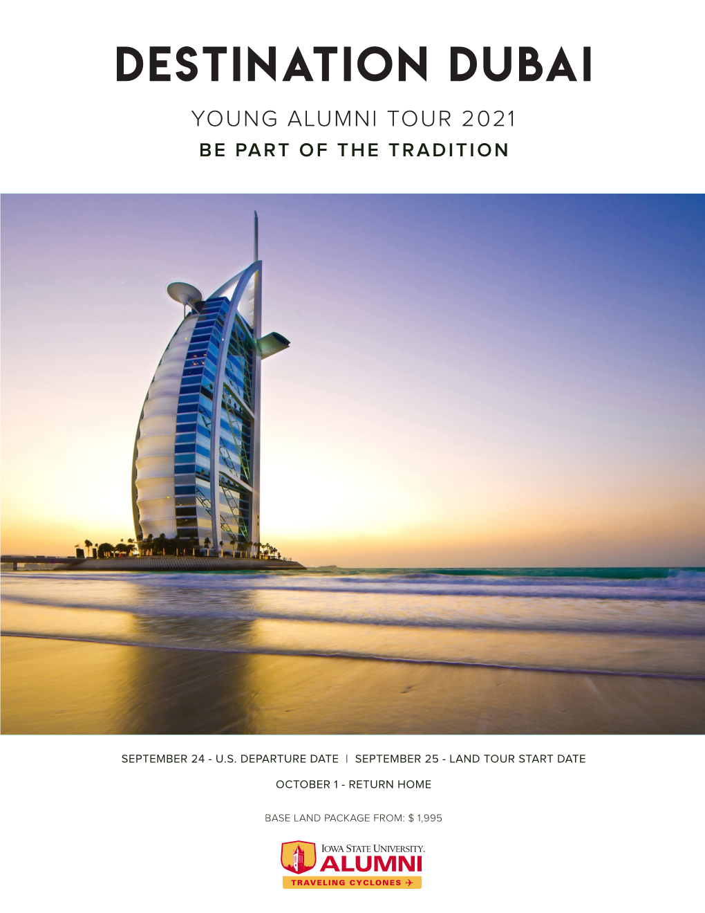 Destination Dubai Young Alumni Tour 2021 Be Part of the Tradition