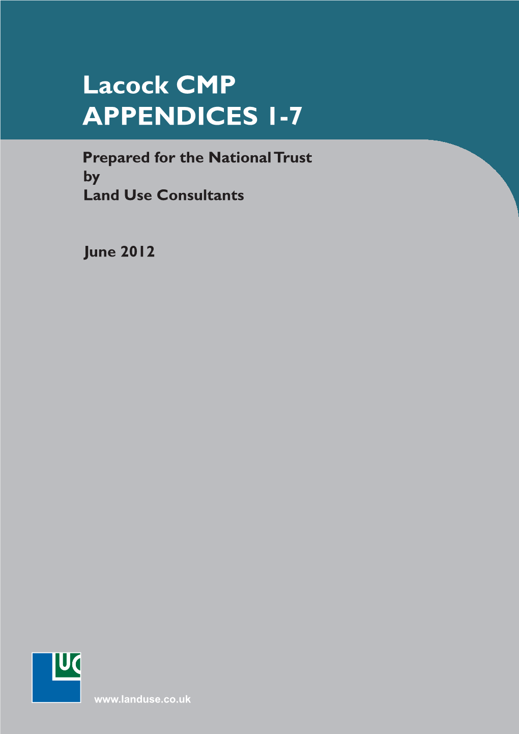 Lacock CMP APPENDICES 1-7