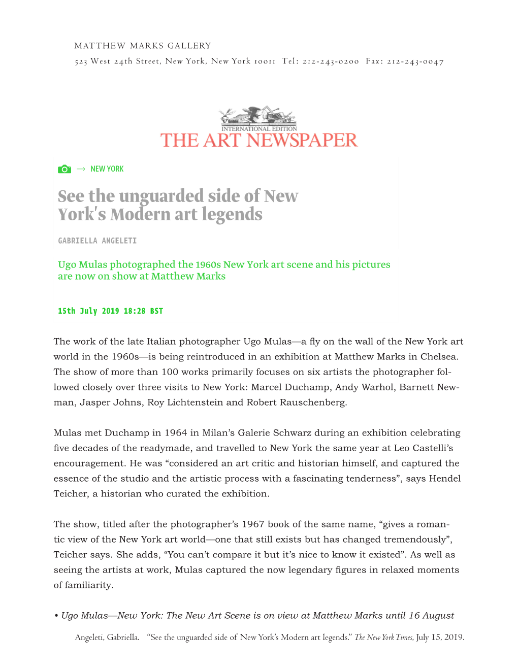 The Art Newspaper