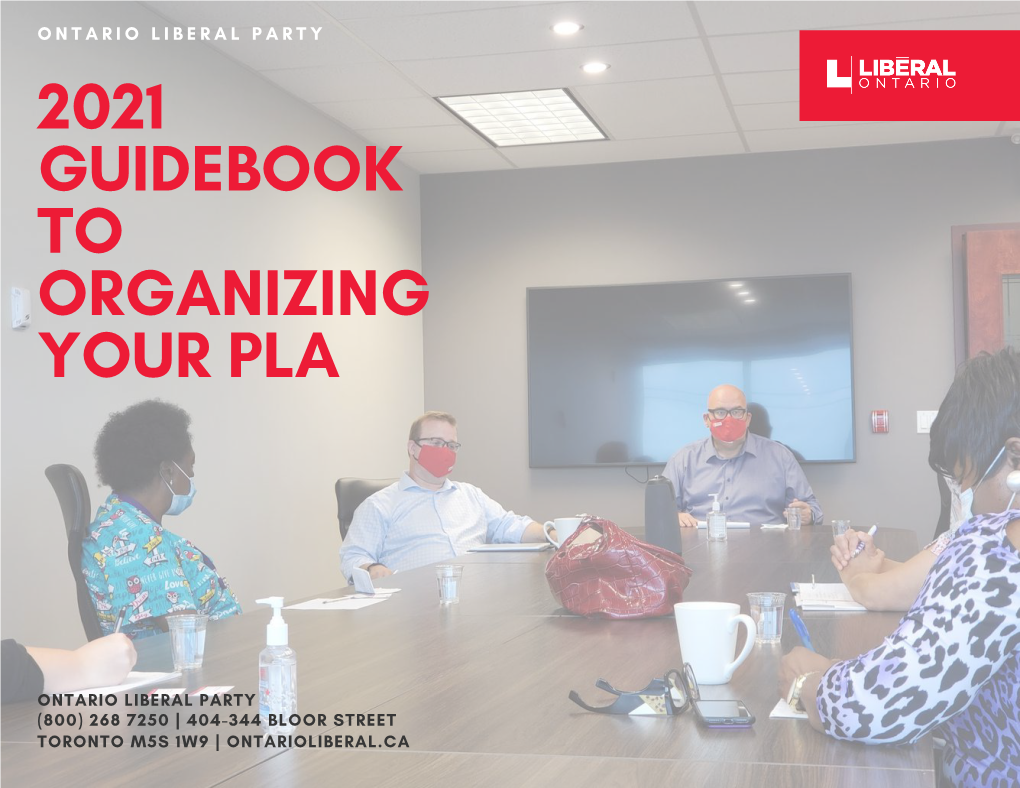 2021 Guidebook to Organizing Your Pla