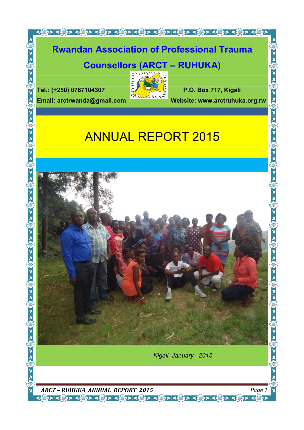 Organizational ANNUAL REPORT 2015