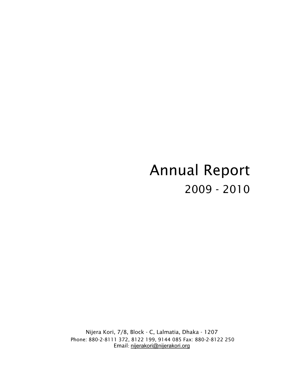 Annual Report 2009-2010