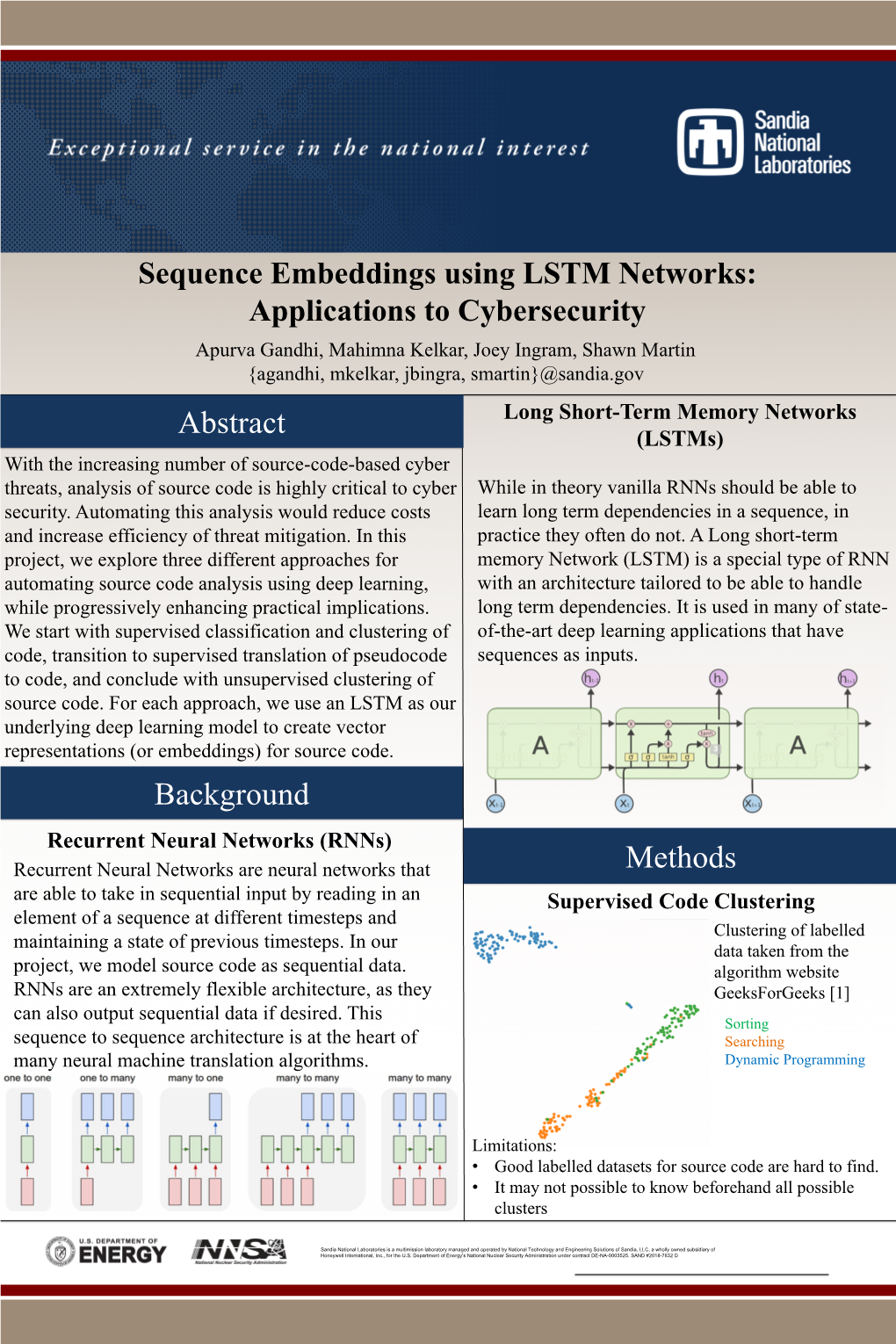 Sequence Embeddings Using LSTM Networks