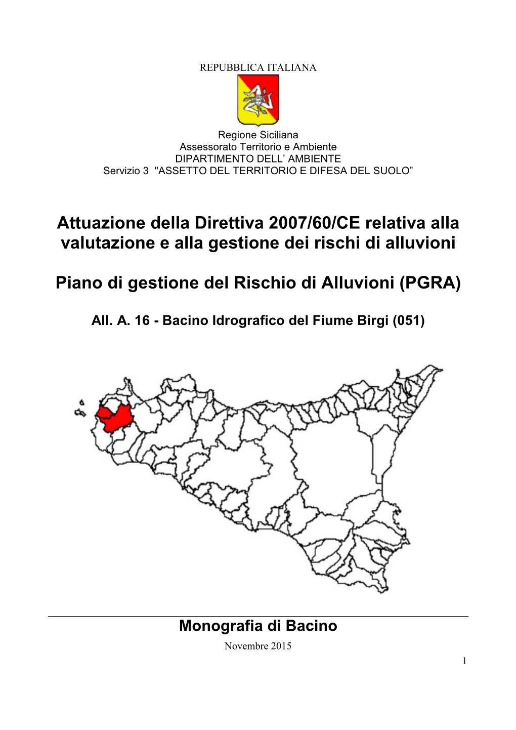 Bacino Idrografico Del Fiume Birgi (051)