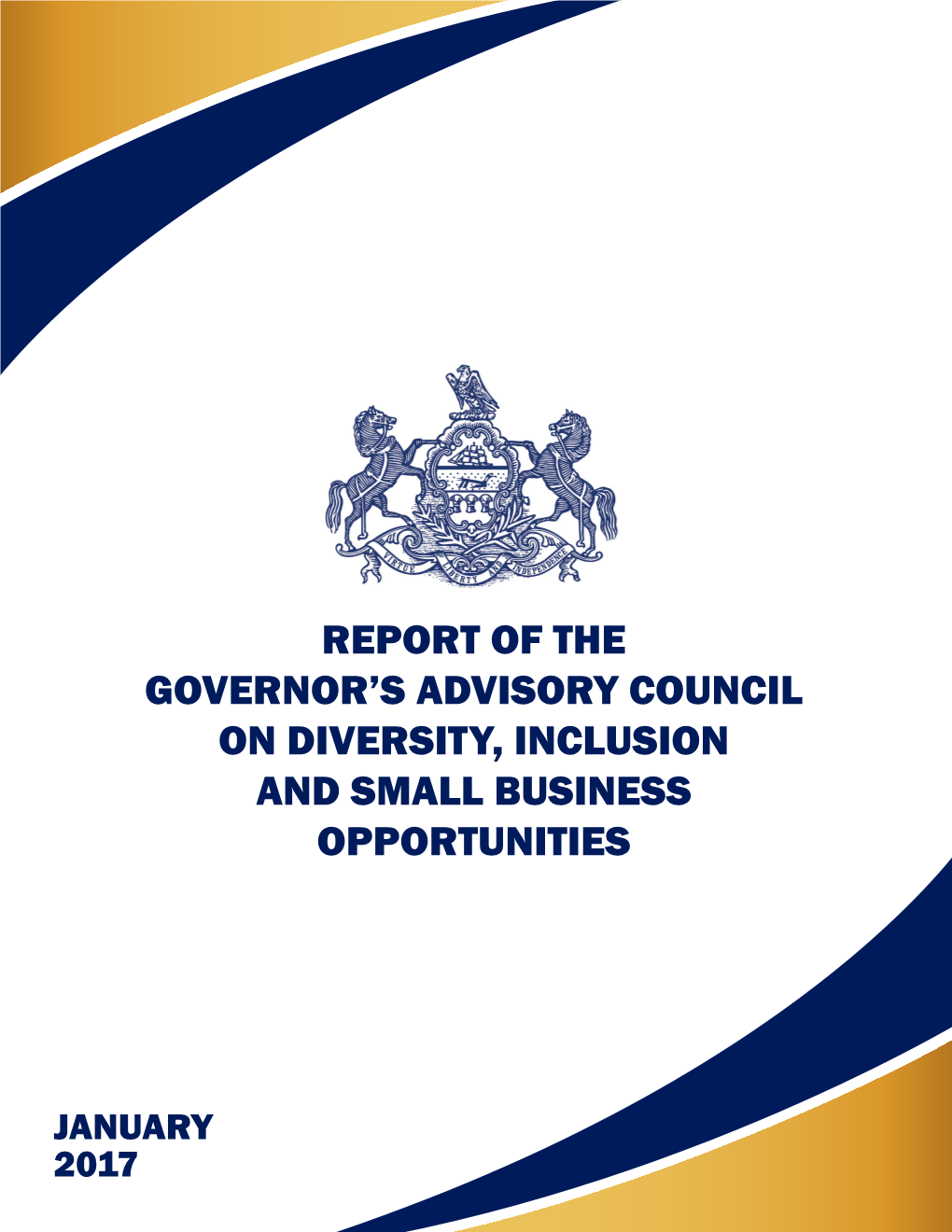 Report of the Governor's Advisory Council on Diversity, Inclusion And