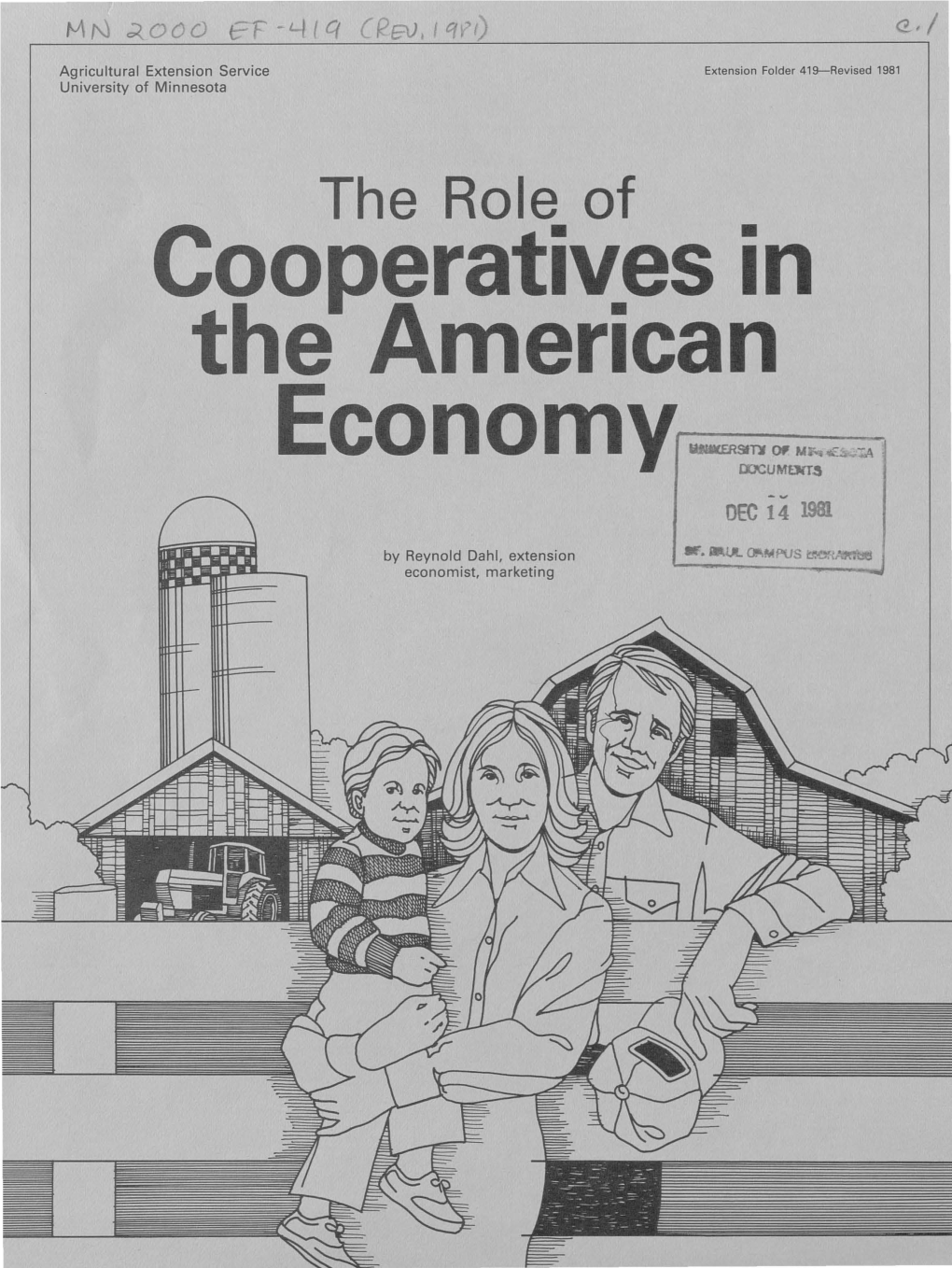 Cooperatives in the American Economyi ~U~M