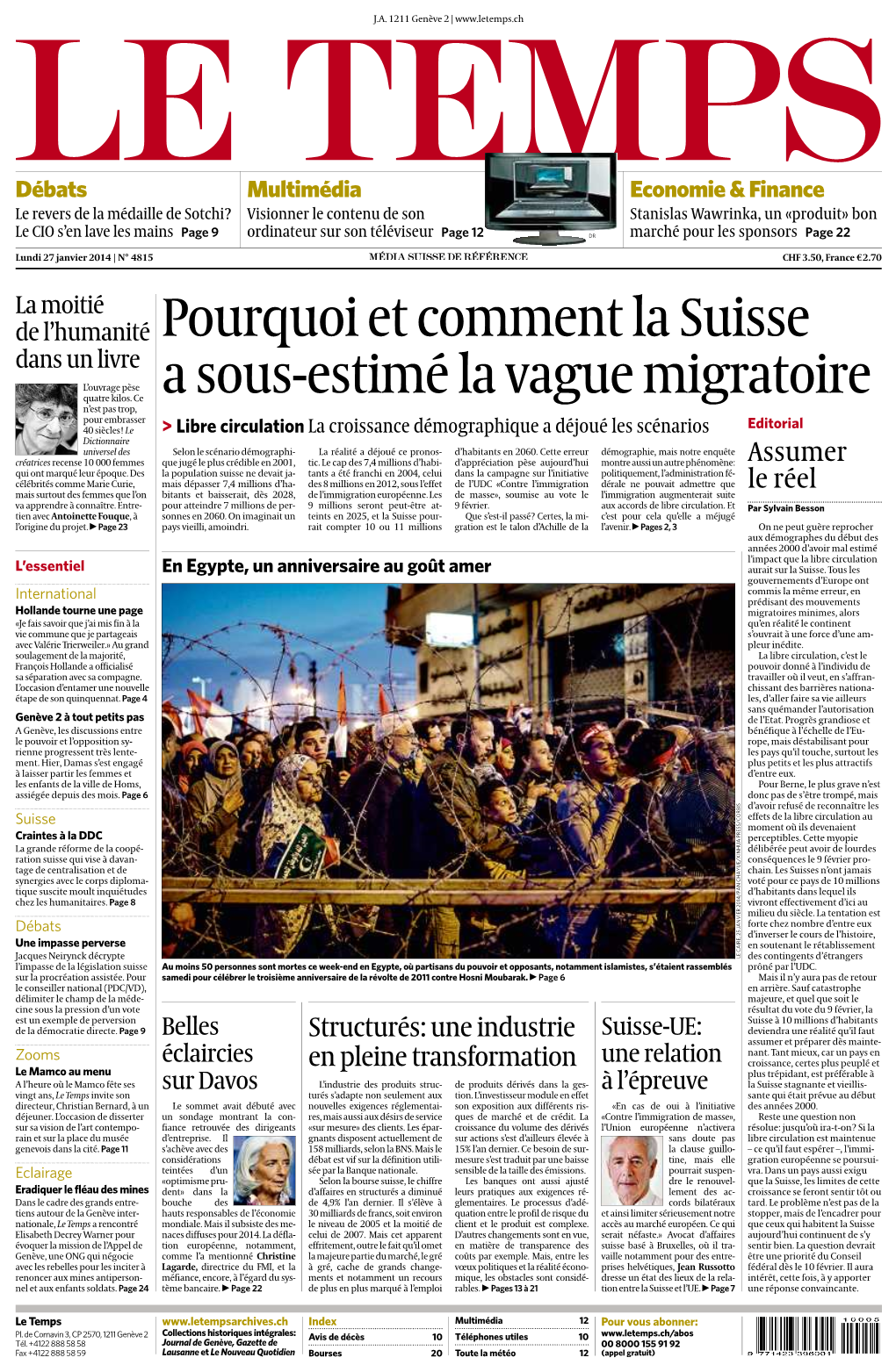 Pourquoi Et Comment La Suisse a Sous-Estimé La Vague Migratoire