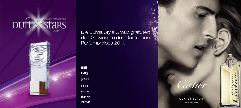 Die Burda Style Group Gratuliert Den Gewinnern Des Deutschen Parfumpreises 2011