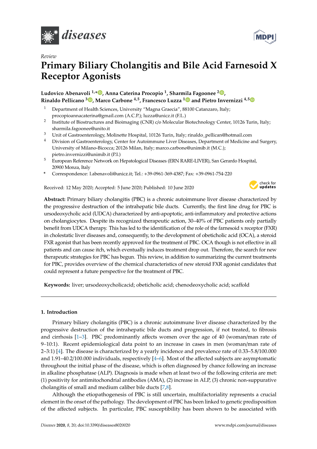 Primary Biliary Cholangitis and Bile Acid Farnesoid X Receptor Agonists