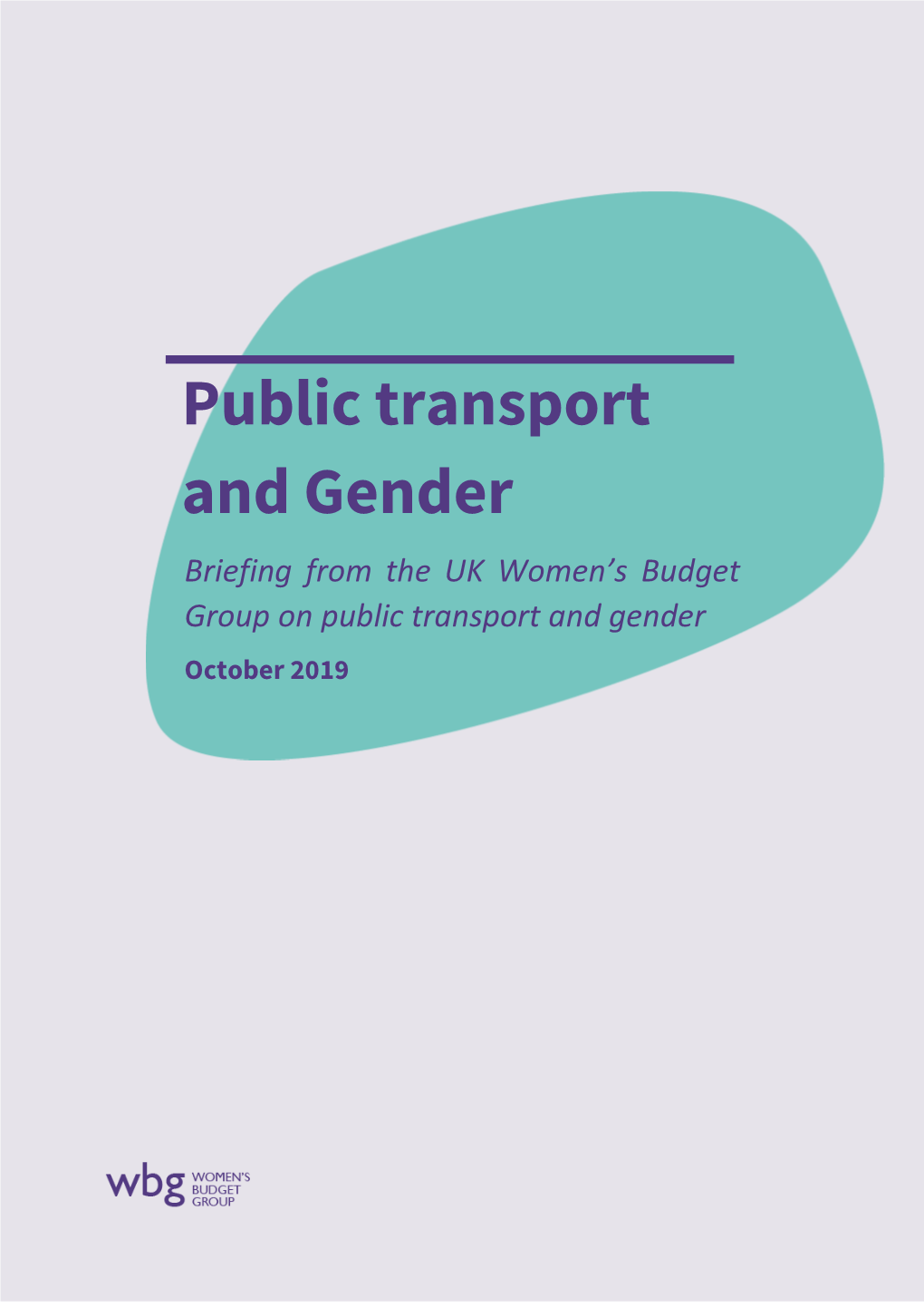 Public Transport and Gender