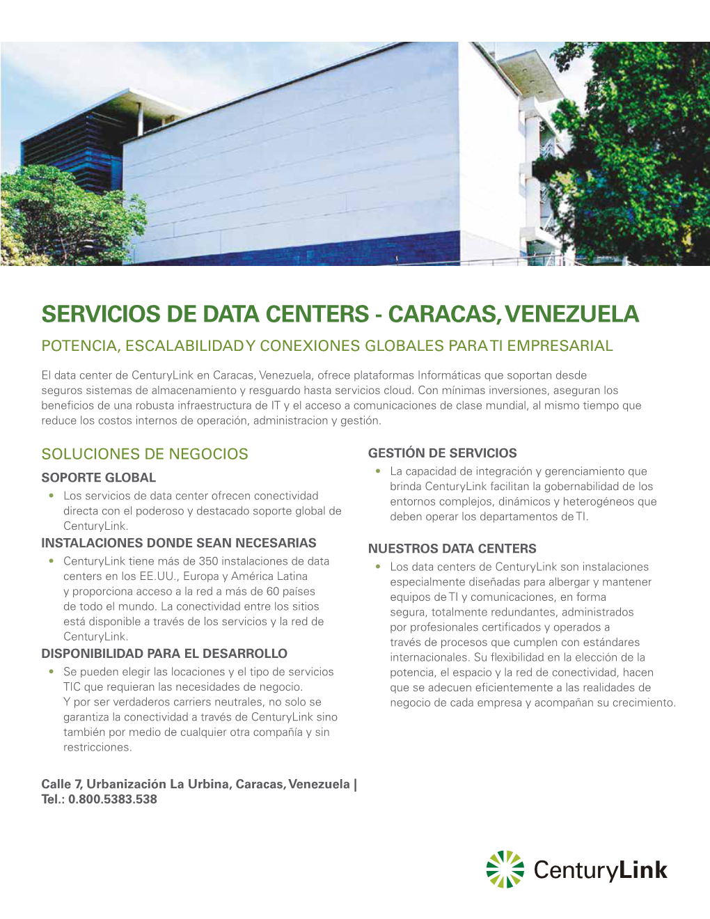 Servicios De Data Centers - Caracas, Venezuela Potencia, Escalabilidad Y Conexiones Globales Para Ti Empresarial