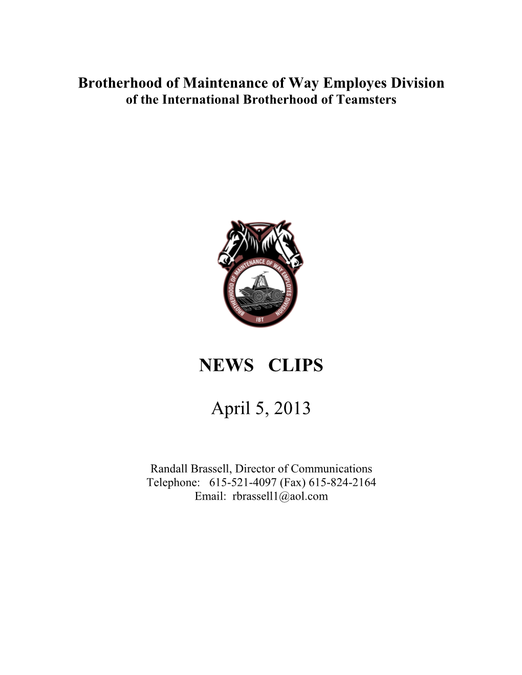 EWS CLIPS April 5, 2013