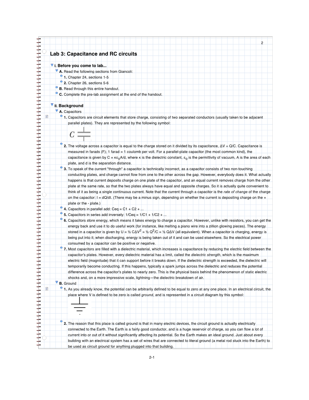 Capacitance and RC Circuits