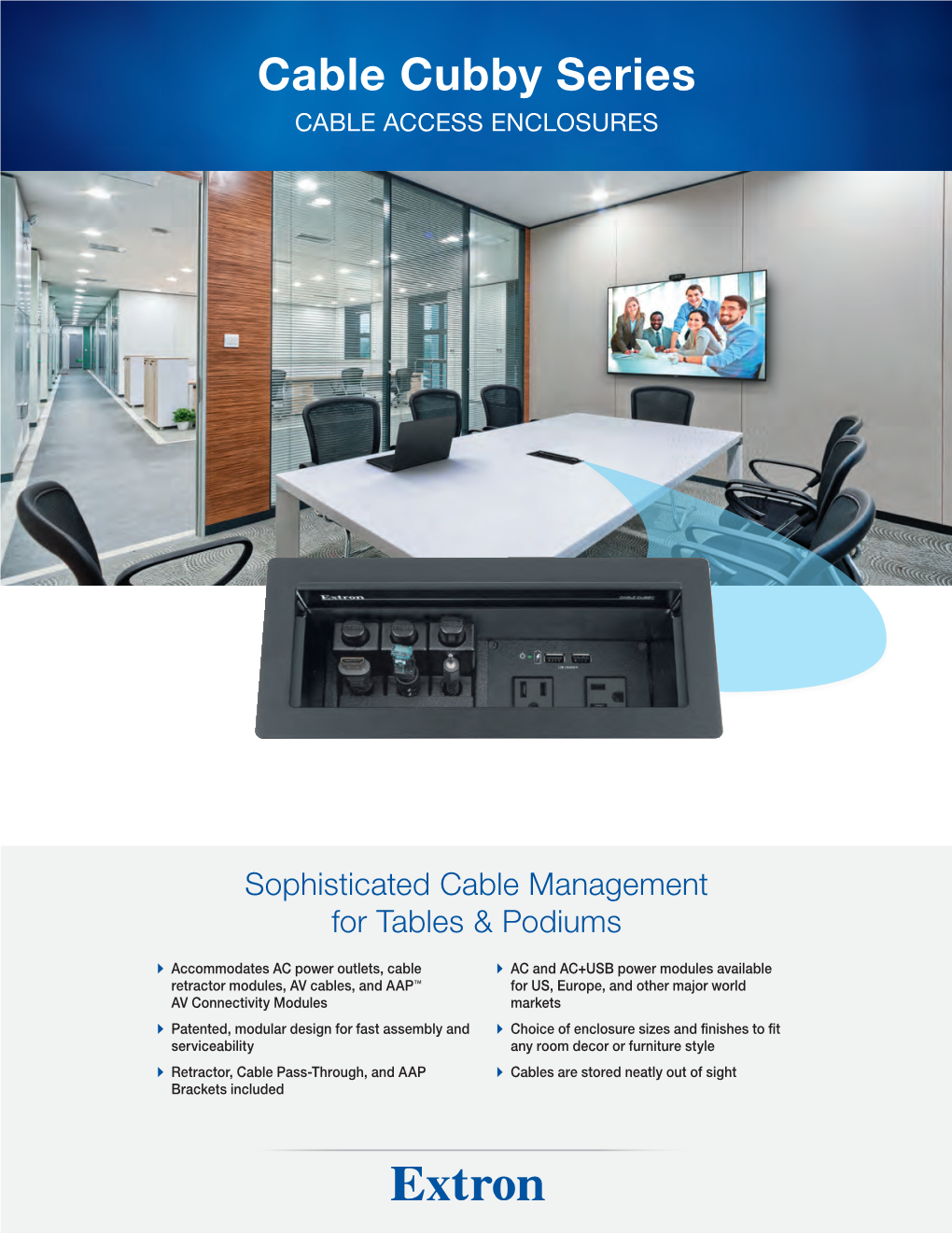 Cable Cubby Series CABLE ACCESS ENCLOSURES