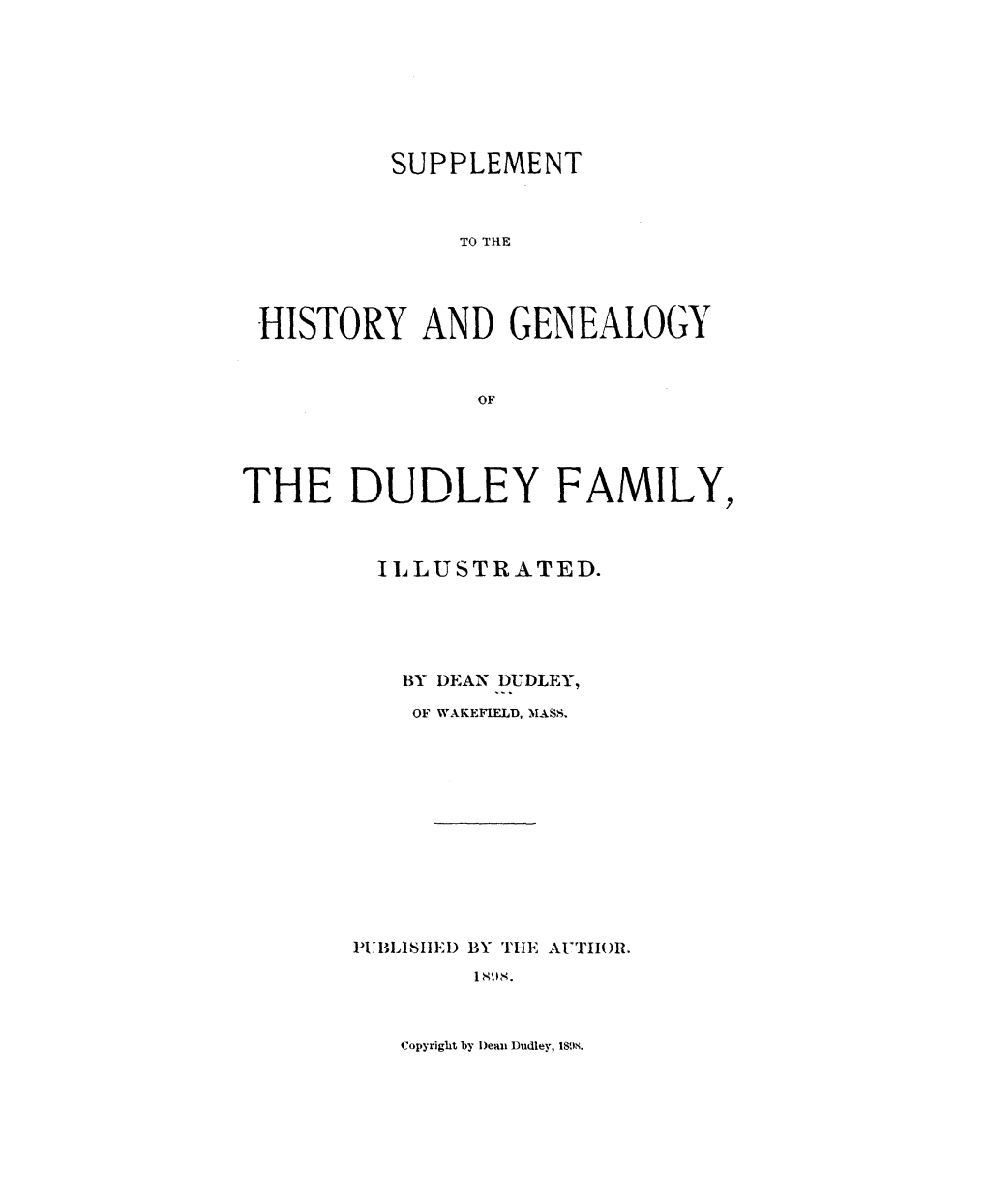 The Dudley Family