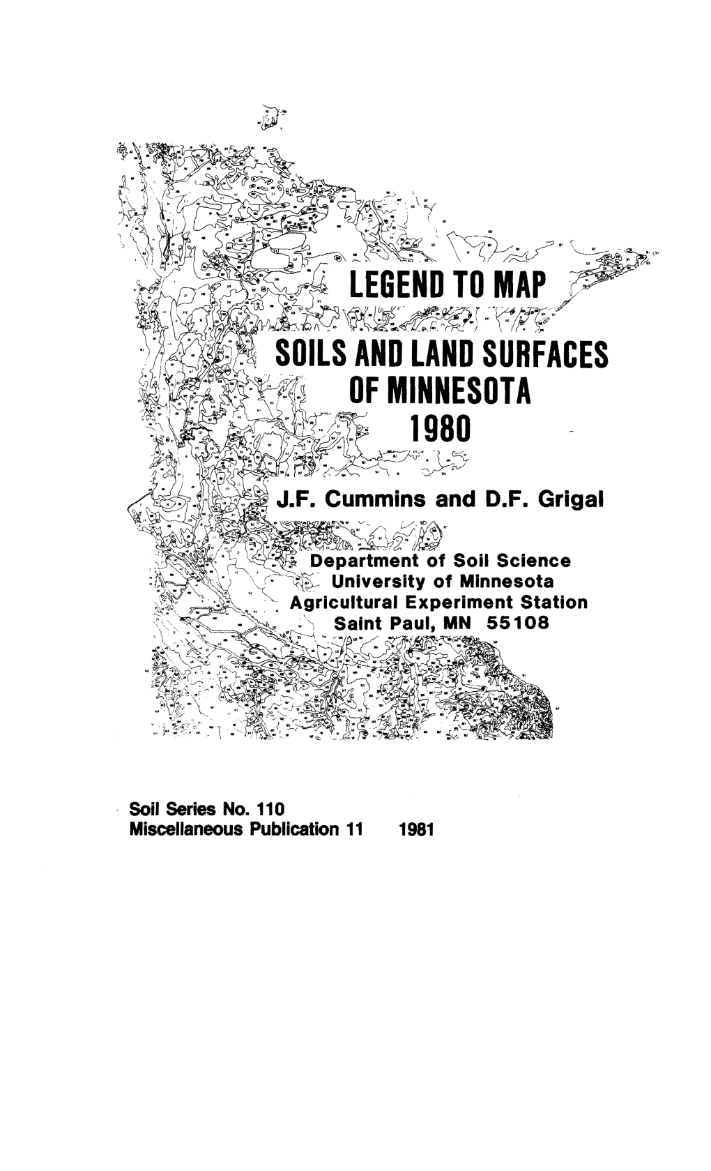 Soils and Land Surfaces of Minnesota 1980