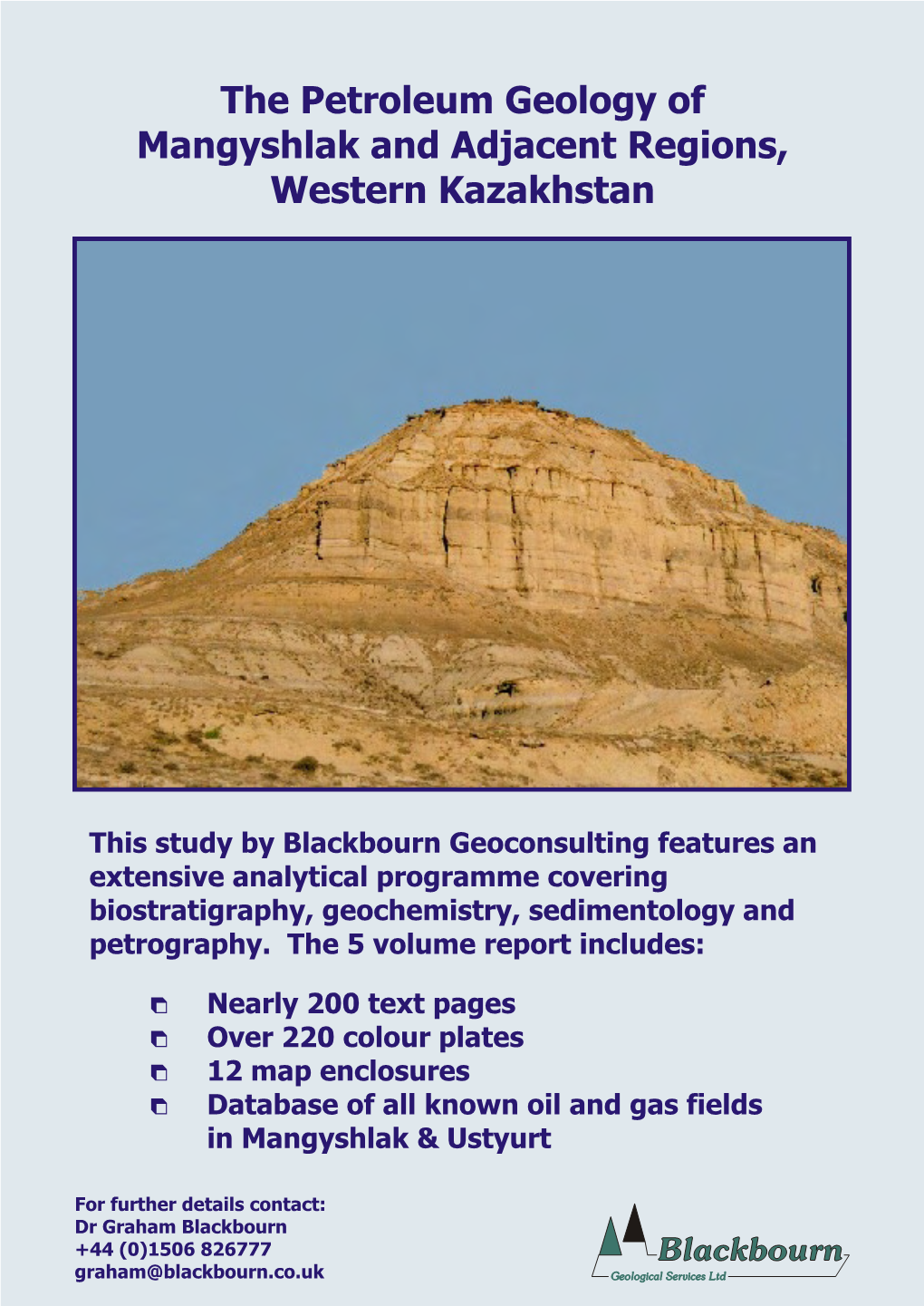 The Petroleum Geology of Mangyshlak and Adjacent Regions, Western Kazakhstan