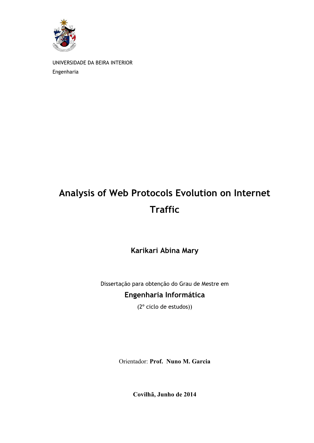 Analysis of Web Protocols Evolution on Internet Traffic