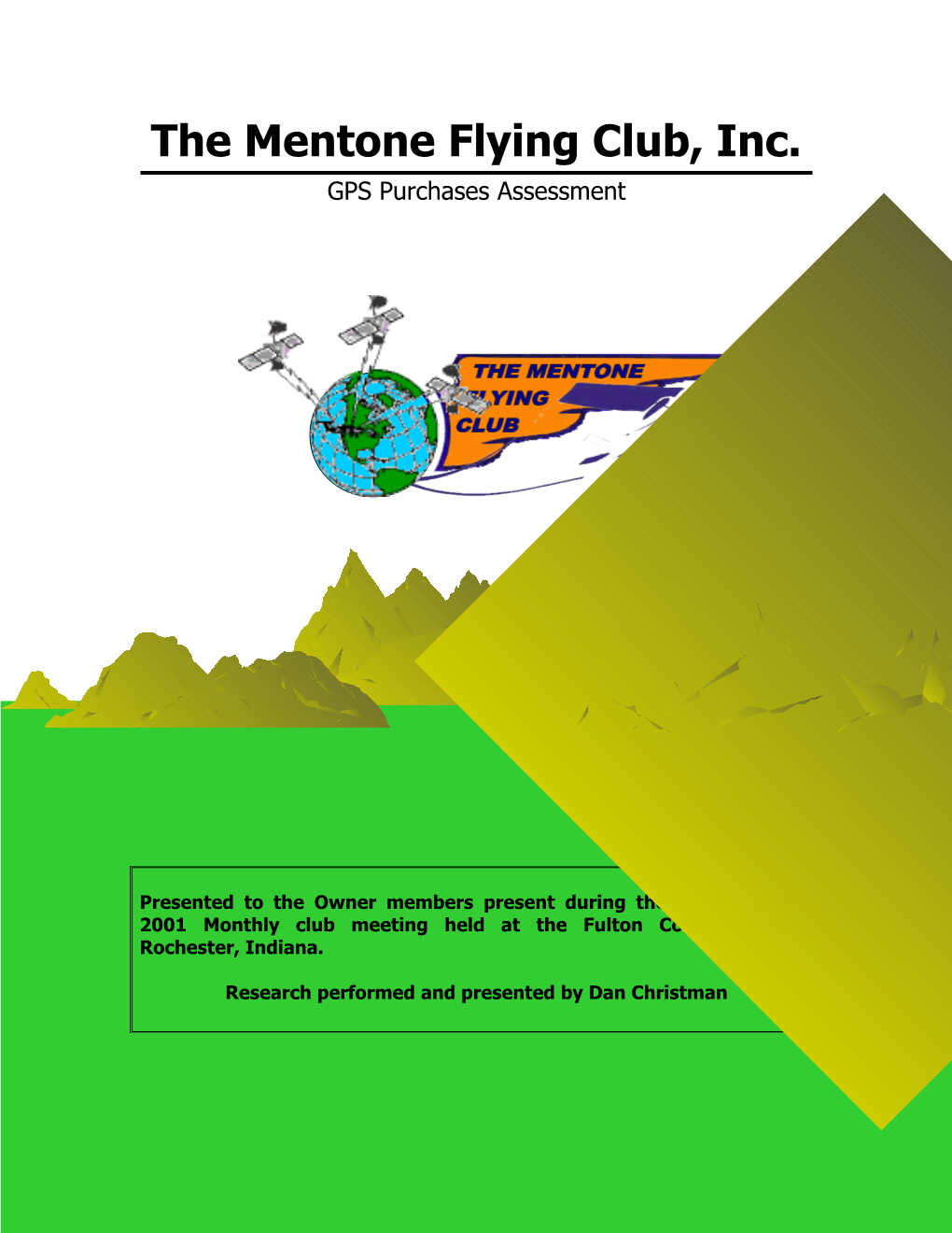 The Mentone Flying Club, Inc