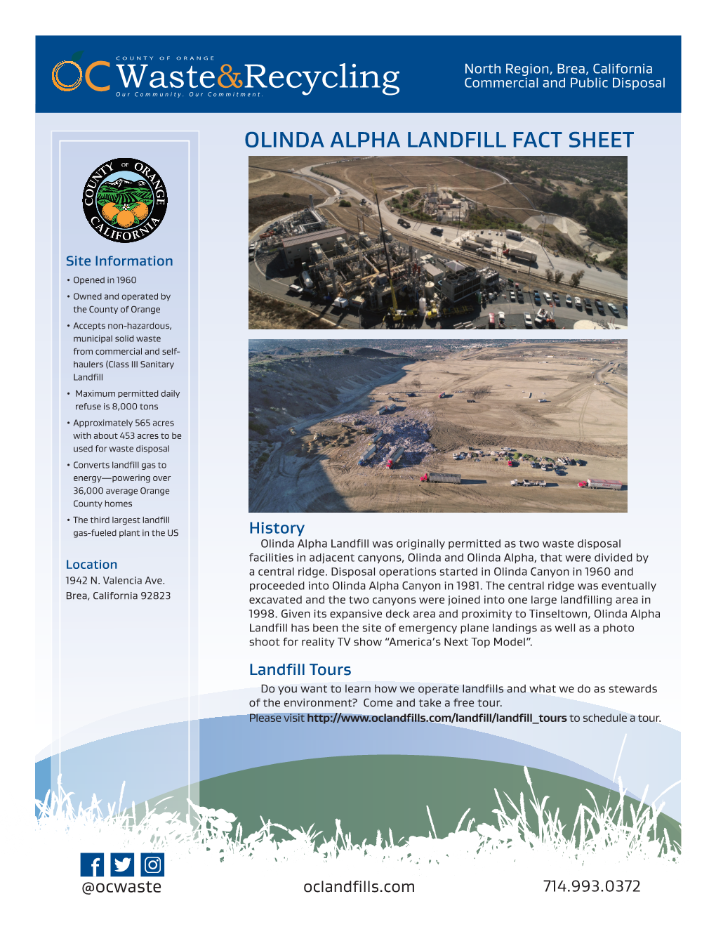 Olinda Alpha Landfill Fact Sheet