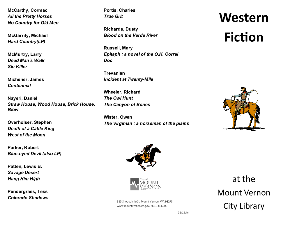 Western Fiction