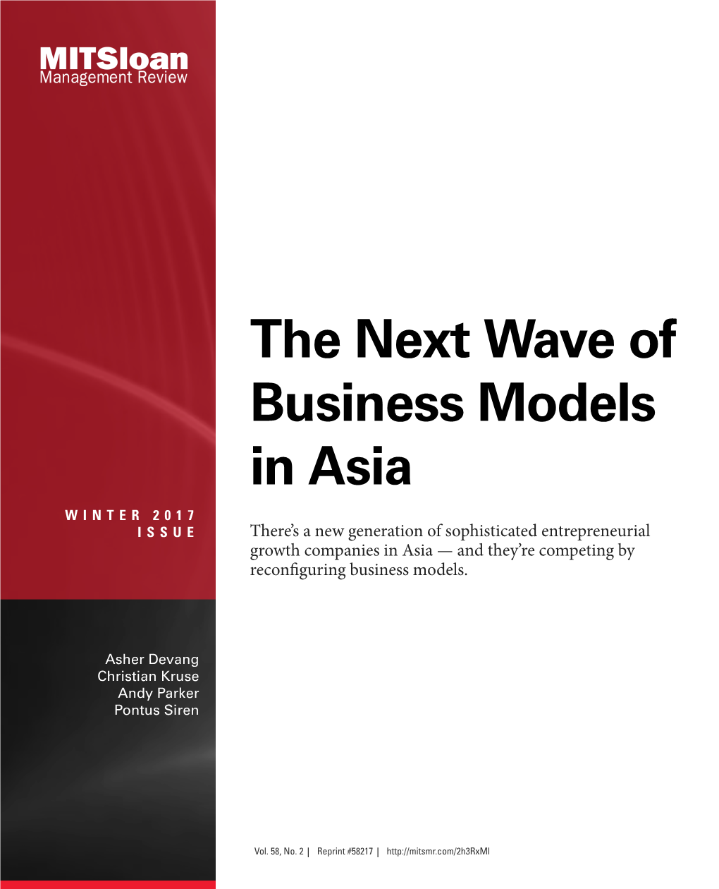 The Next Wave of Business Models in Asia