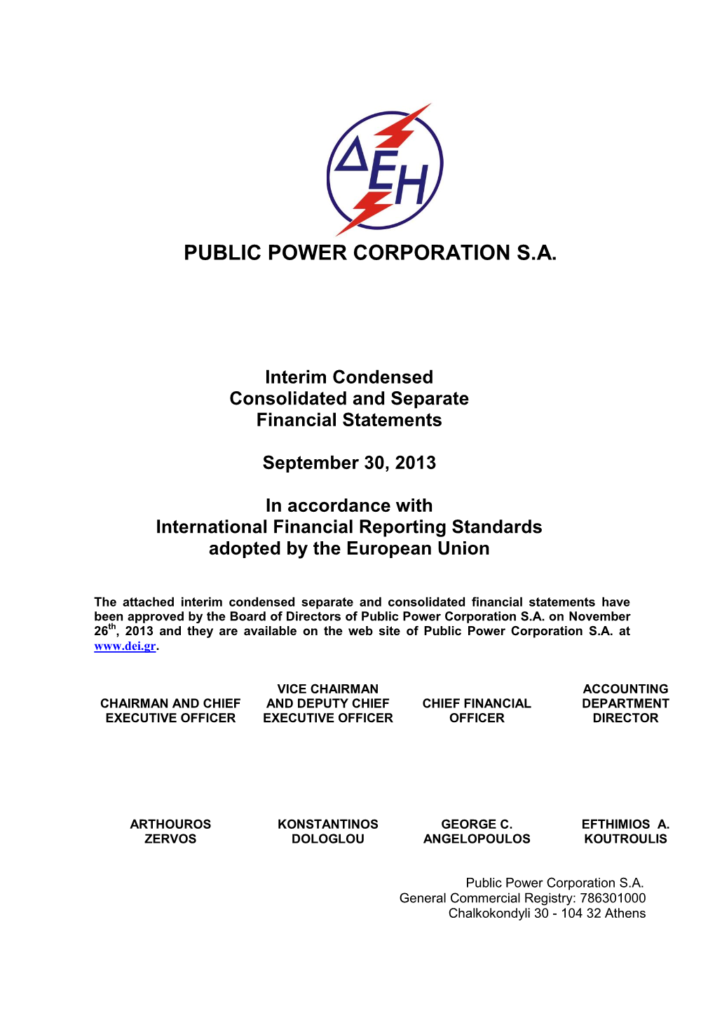 Public Power Corporation Sa