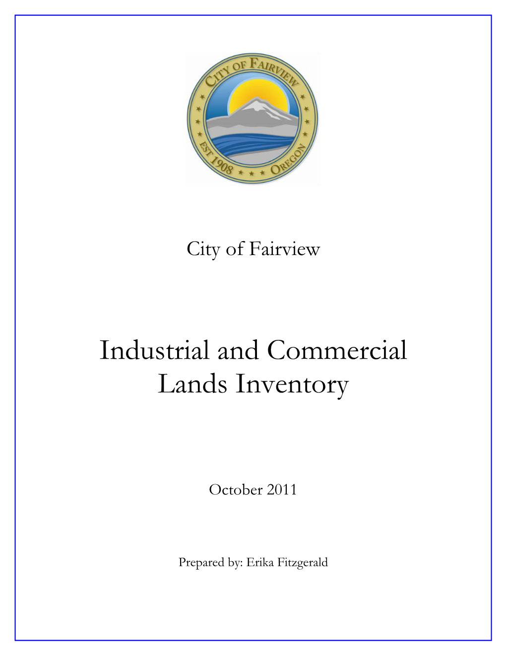 Industrial and Commercial Lands Inventory