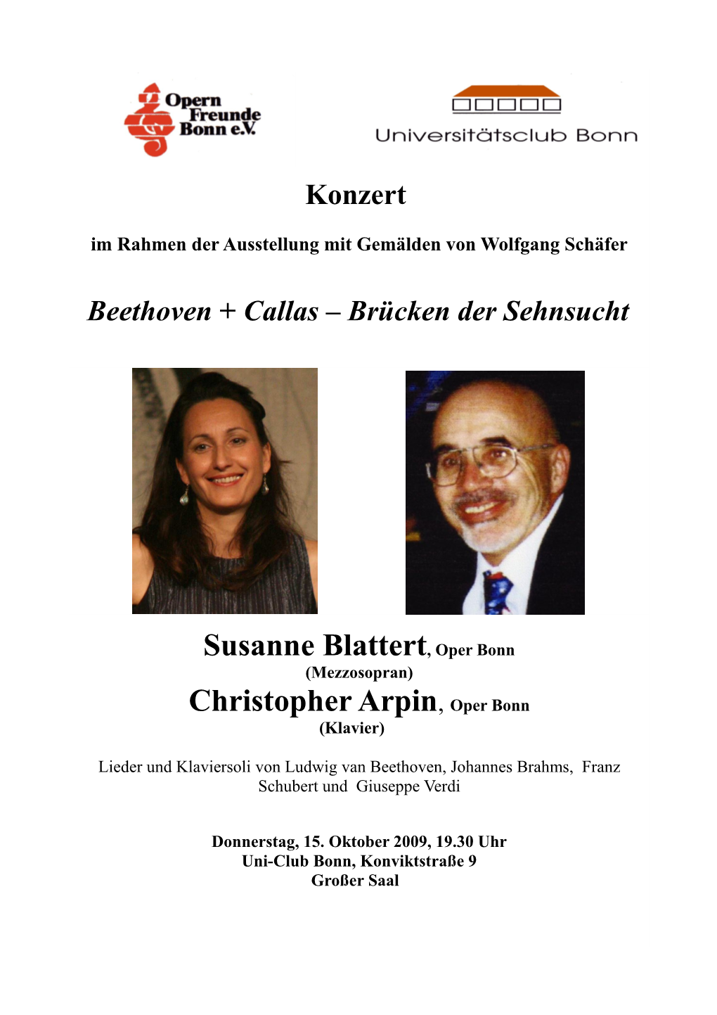 Susanne Blattert, Oper Bonn Christopher Arpin, Oper Bonn