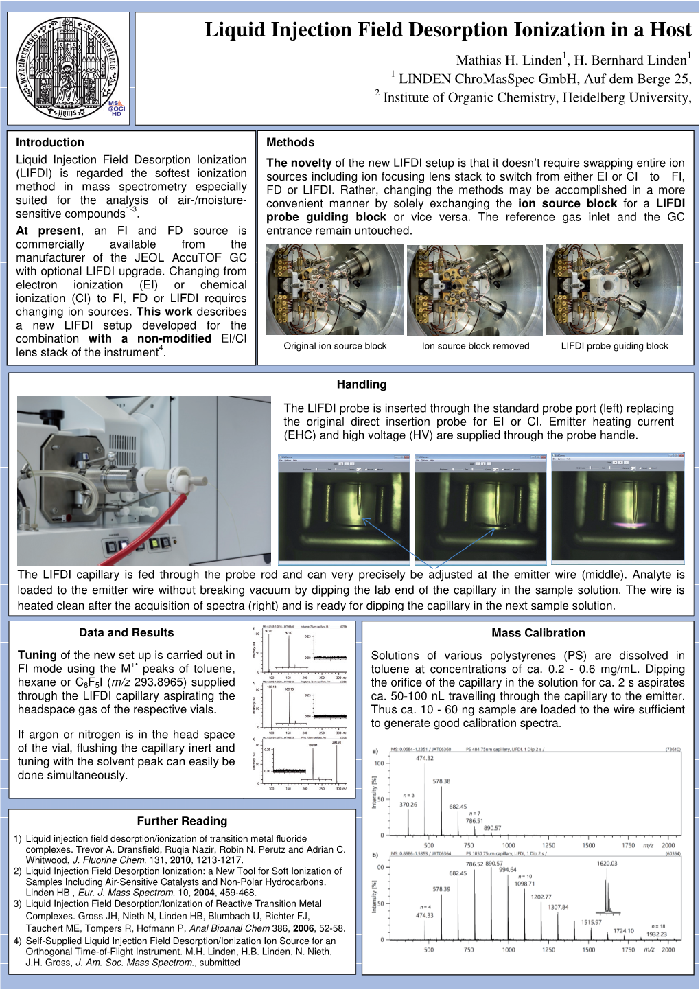 Liquid Injection Field Desorption Ionization in a Host Mathias H