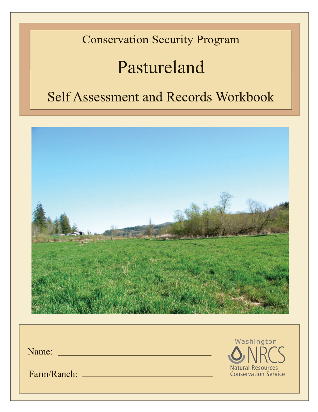 Pastureland Assessment Workbook