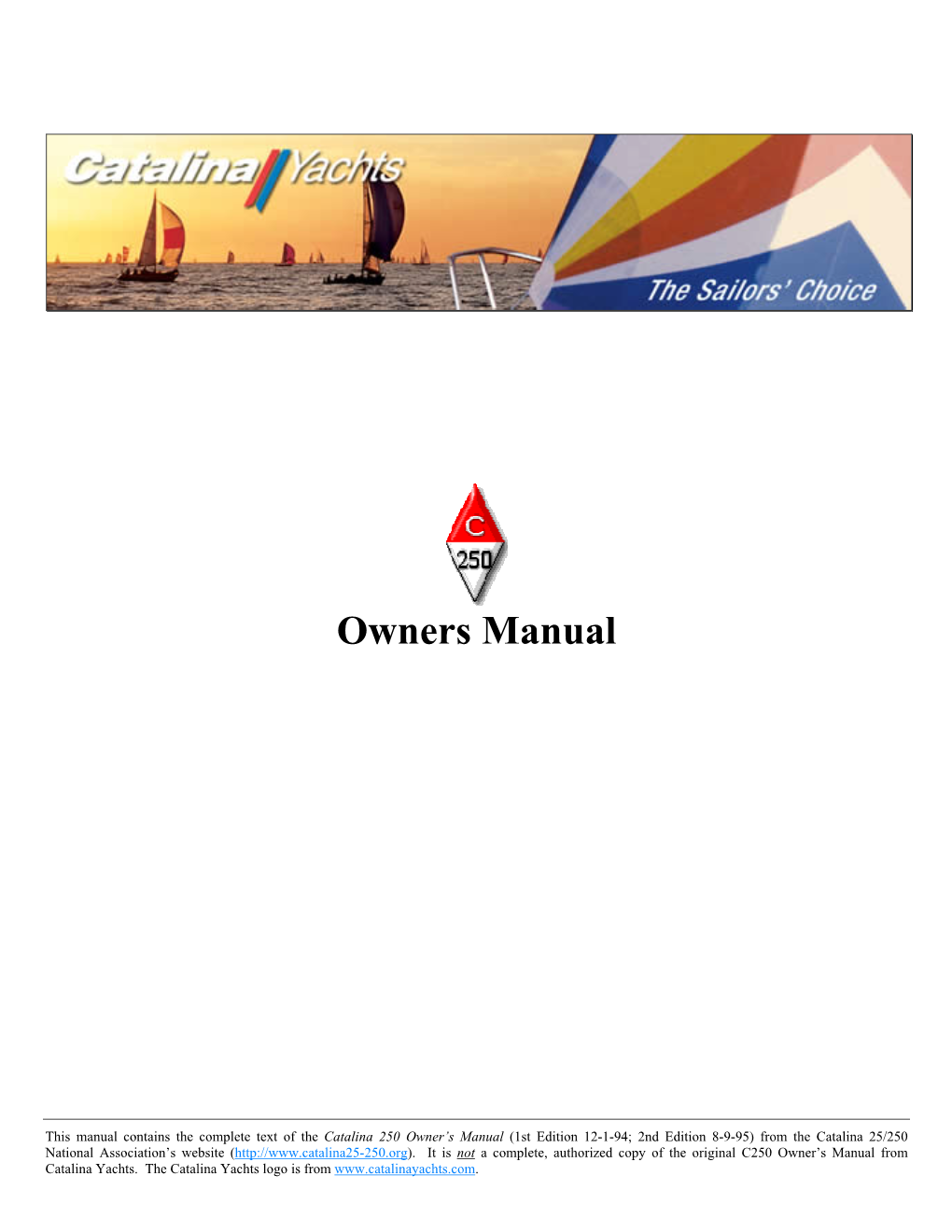 Owners Manual