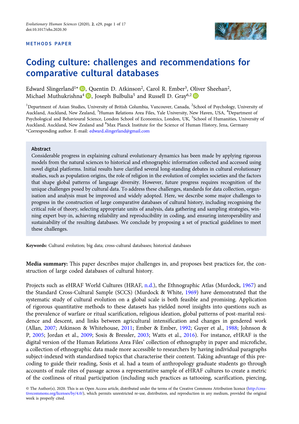 Coding Culture: Challenges and Recommendations for Comparative Cultural Databases