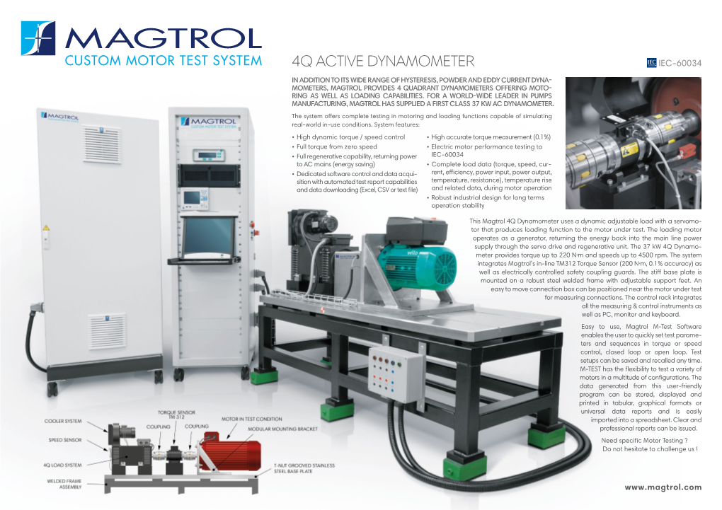 Magtrol 4Q Dynamometer Test System