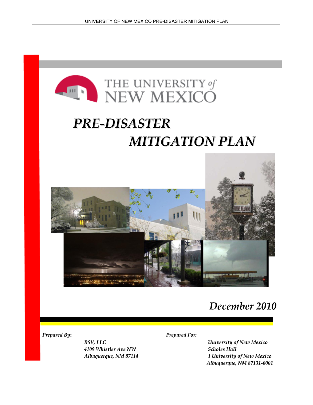 Pre-Disaster Mitigation Plan