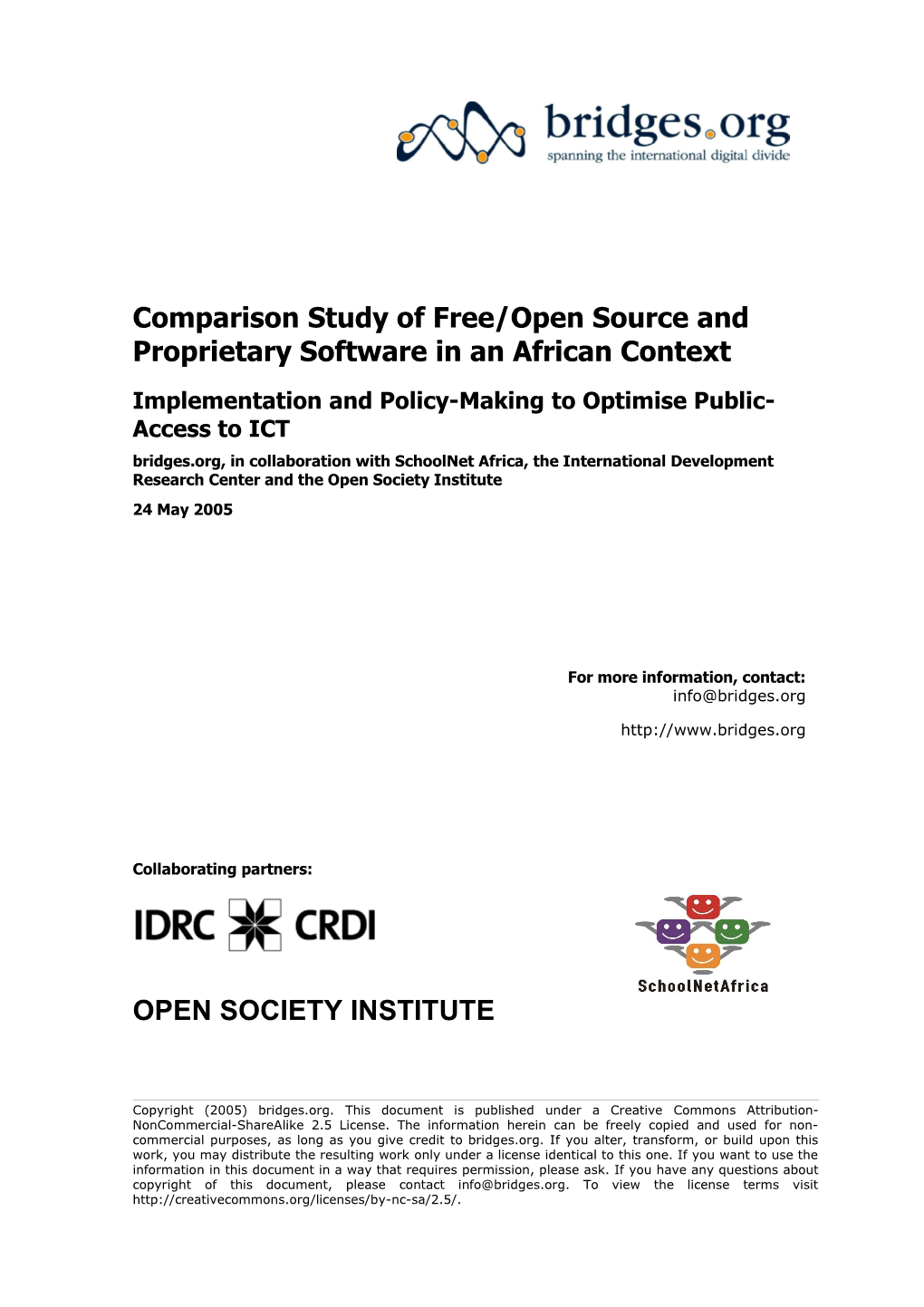 Comparison Study of Free/Open Source and Proprietary Software in an African Context