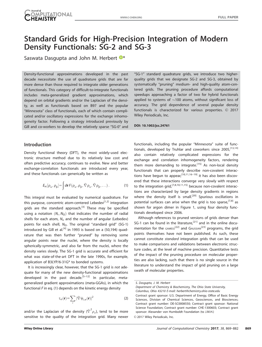 Standard Grids for High&#8208;Precision Integration of Modern Density Functionals