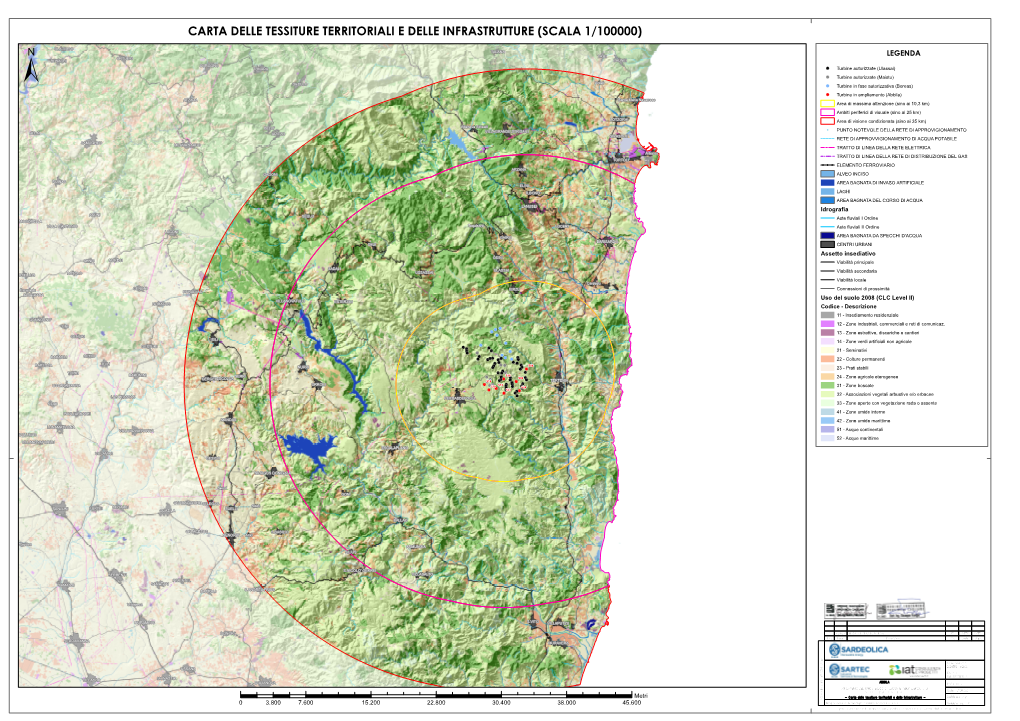 Carta Delle Tessiture Territoriali E Delle Infrastrutture (Scala 1/100000)