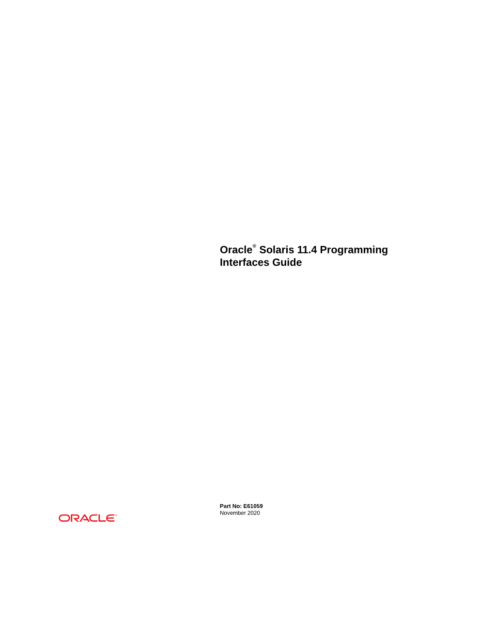 Oracle® Solaris 11.4 Programming Interfaces Guide