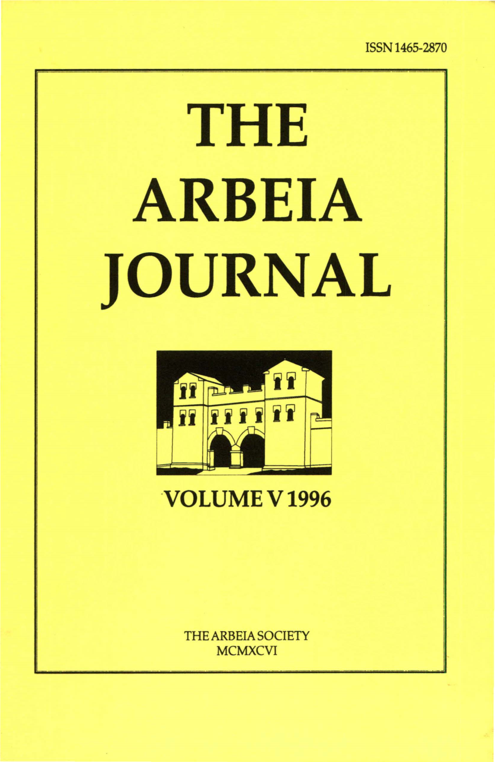 The Arbeia Journal