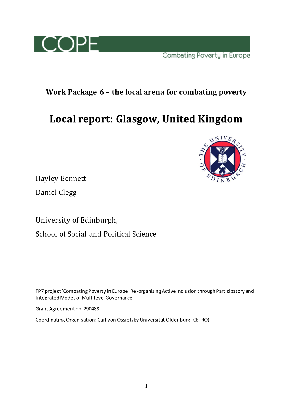 Local Report: Glasgow, United Kingdom