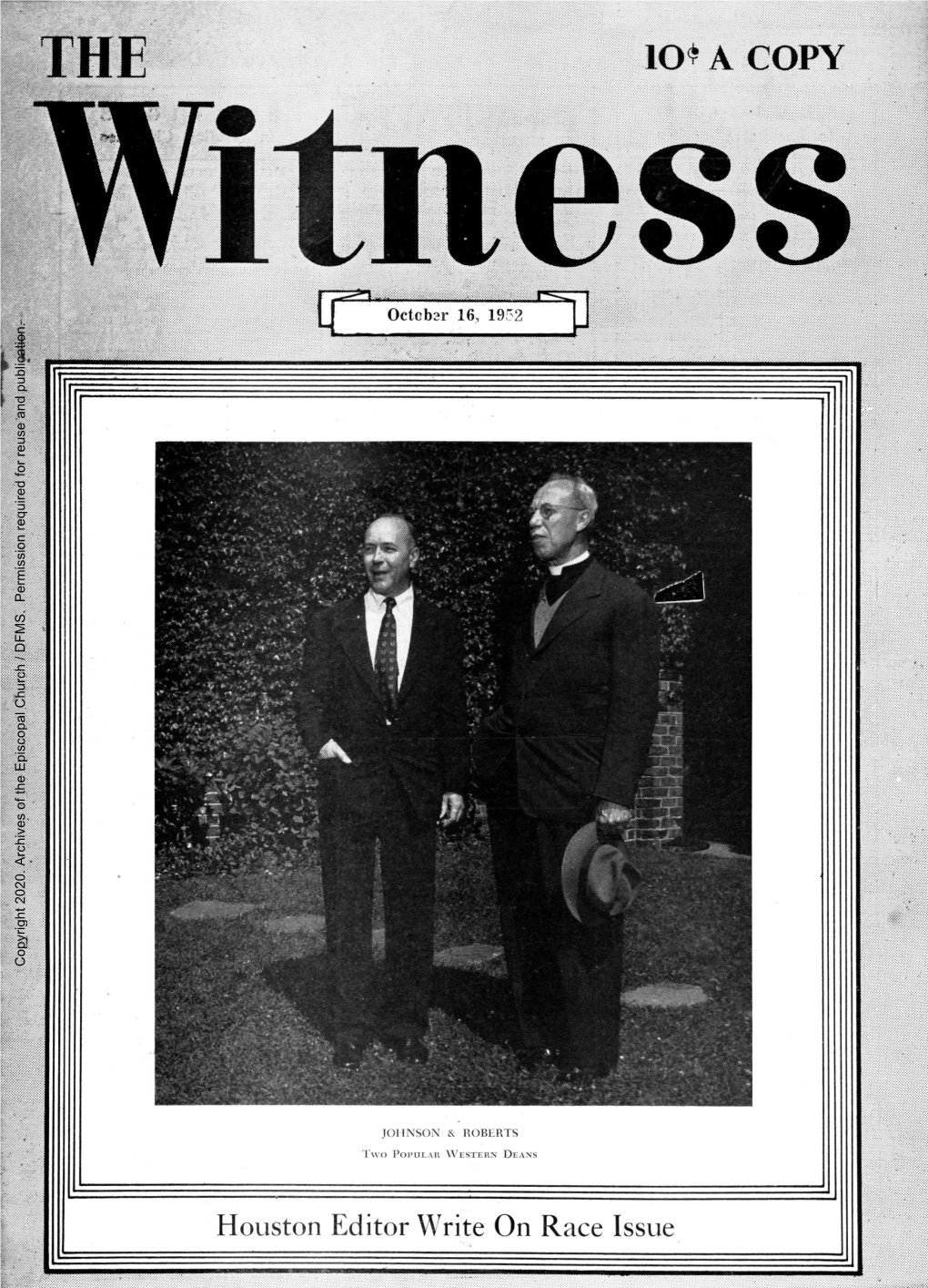 1952 the Witness, Vol. 40, No. 12