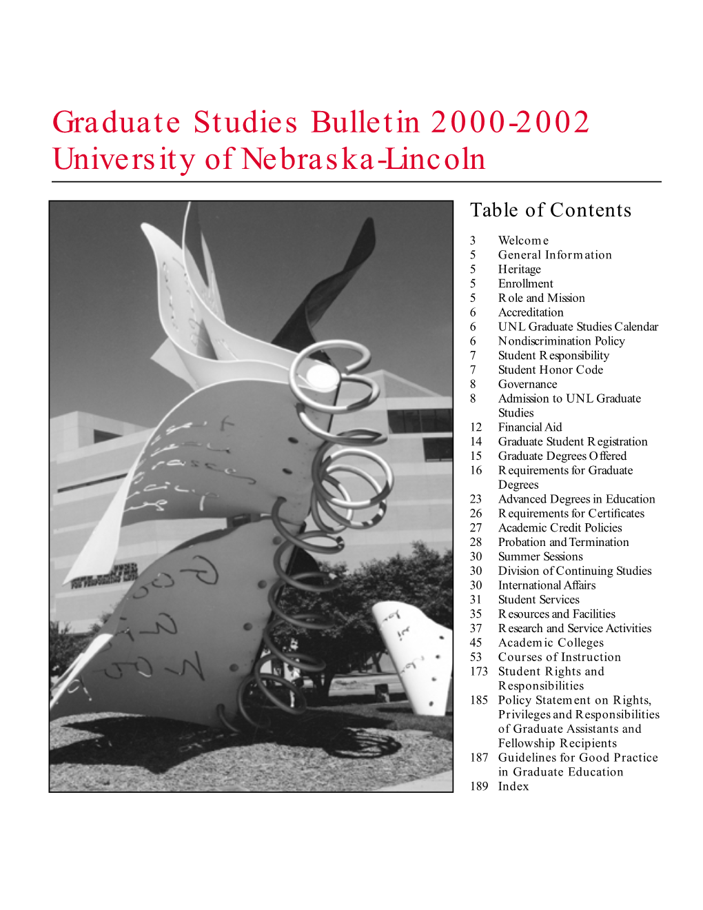 2000-2002 Graduate Bulletin