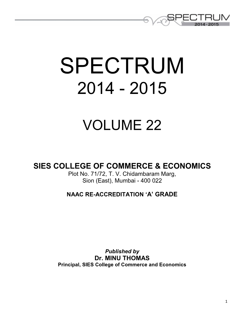 Spectrum 2014-2015