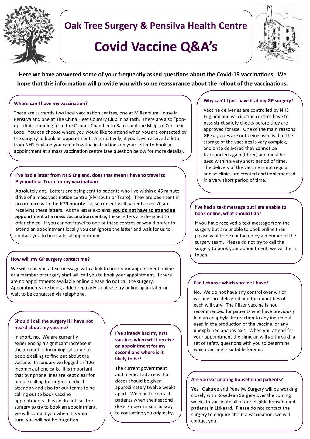 Covid Vaccine Q&A's